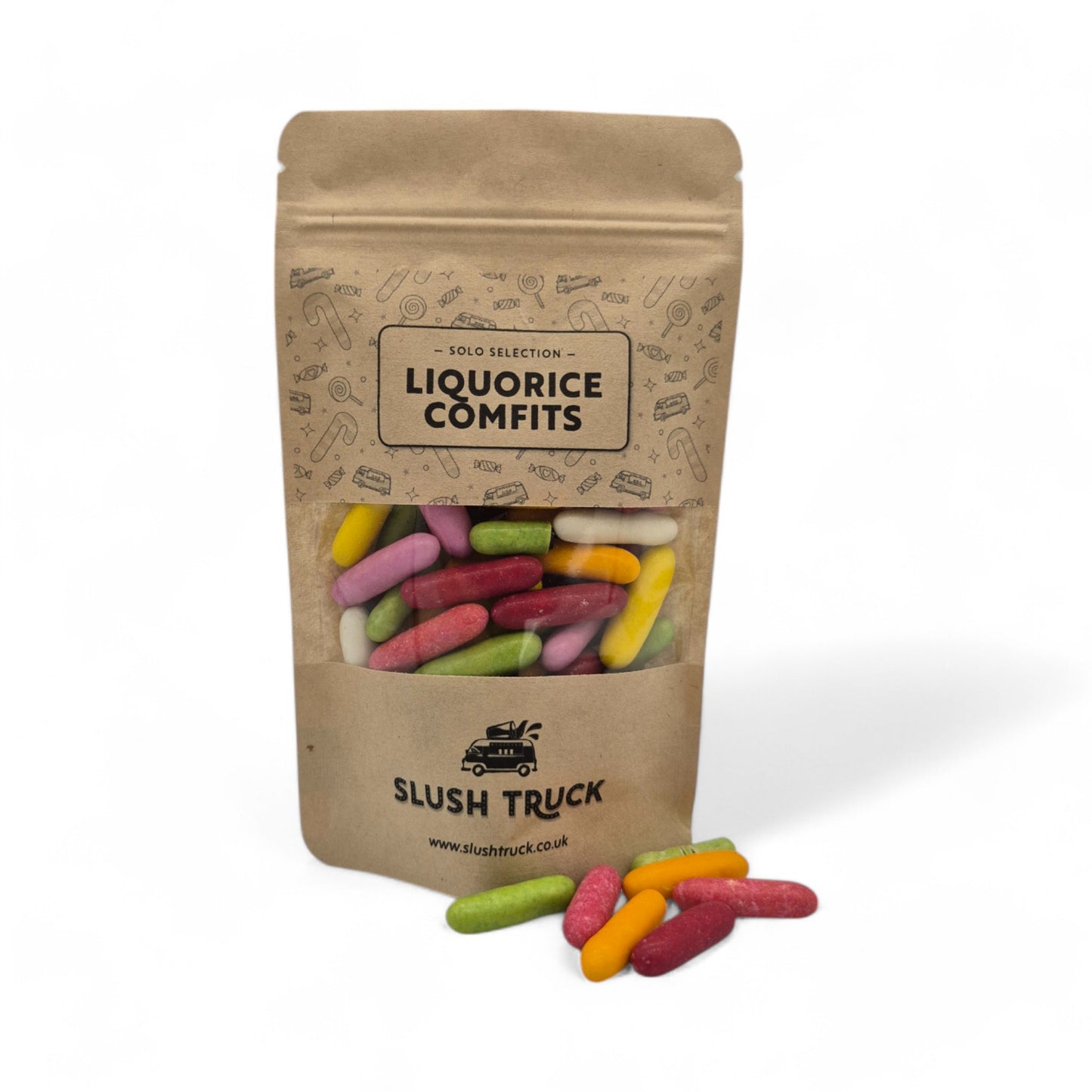 Liquorice Comfits Sweet Pouch