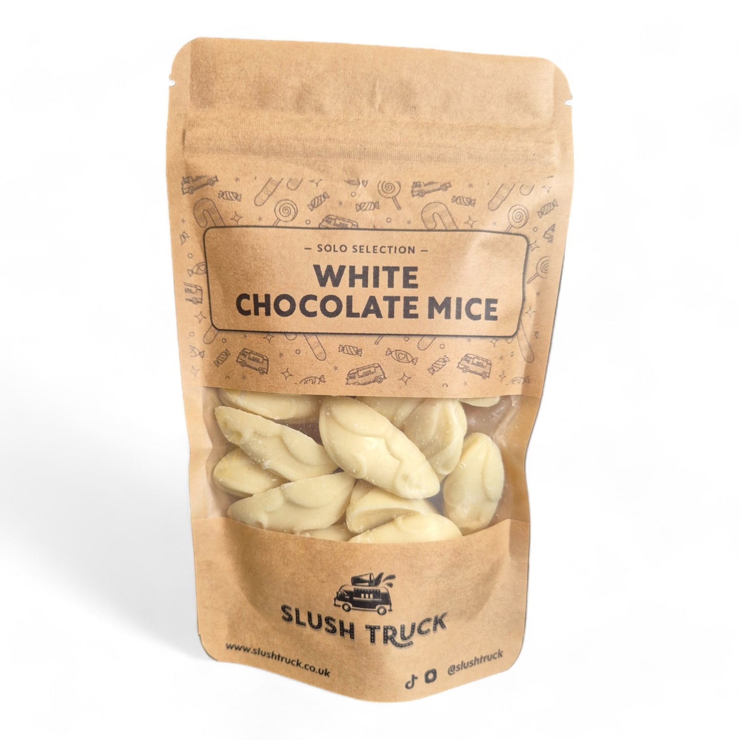 White Chocolate Mice Sweet Pouch